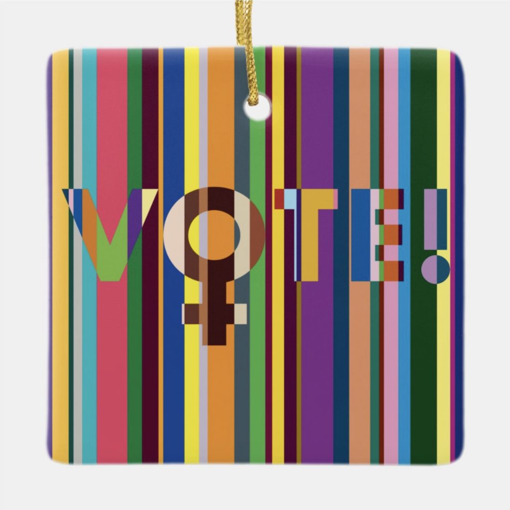 Women's Votes ornament by Kat Gooch-Breault : Cool gifts for adults under $15
