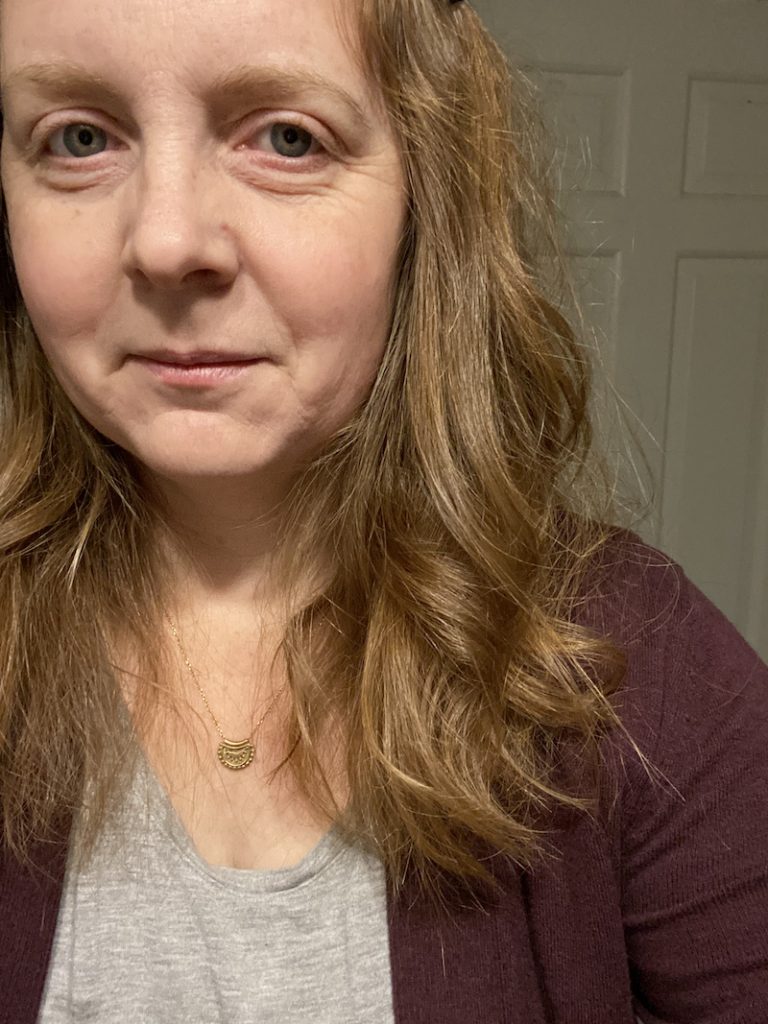 Our honest review of Green Ablutions bar shampoo: My hair after two months | Photo © Kate Etue for Cool Mom Picks