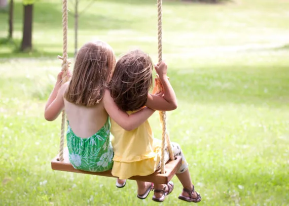 Handmade wooden tree swing from The Original Tree Swing Co on Etsy