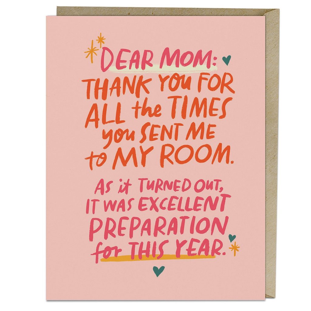 A funny pandemic Mother's Day card perfect for 2021