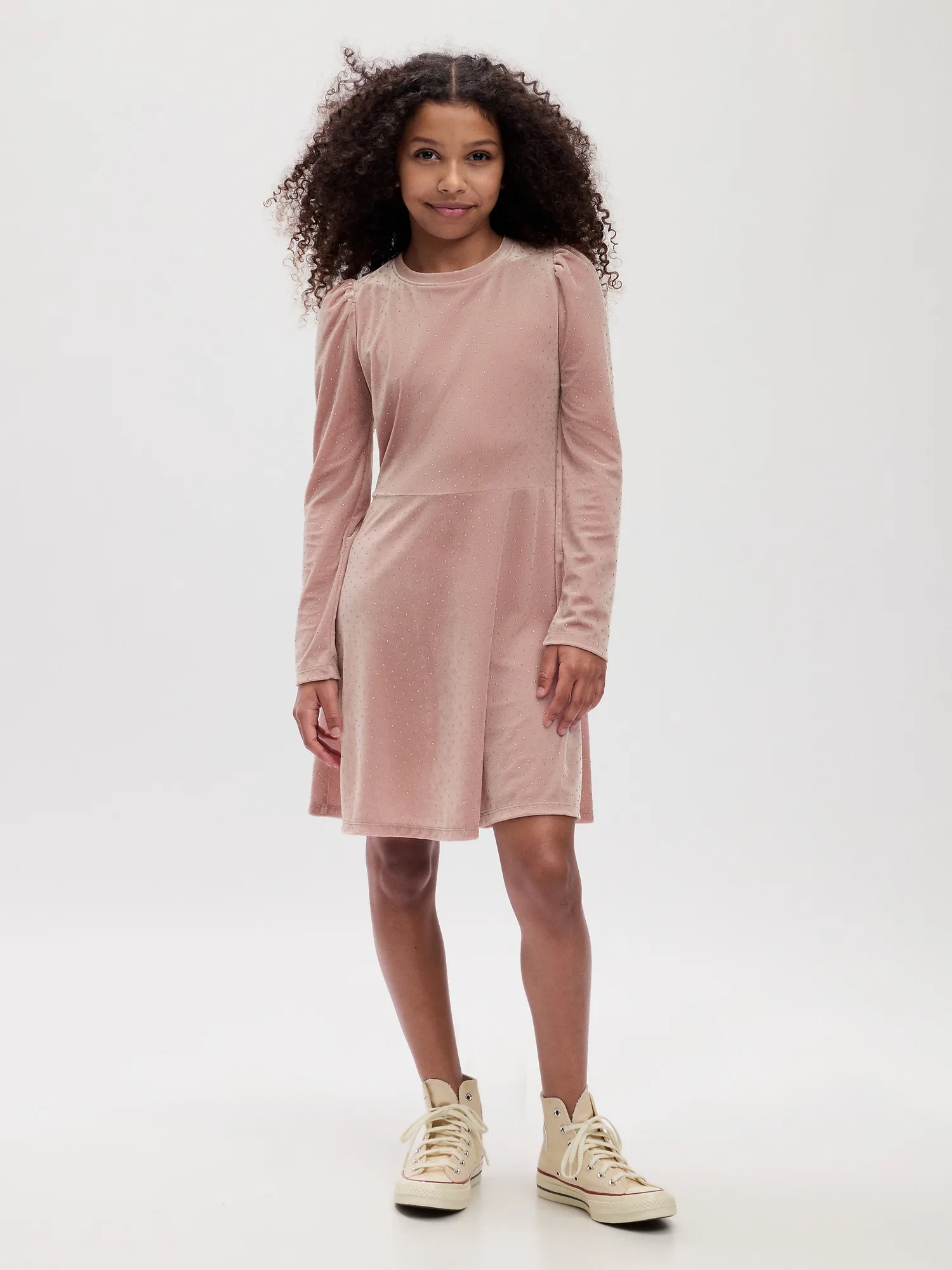 girls velvet skater dress from the gap: an affordable, lovely flower girl dress that she can wear again