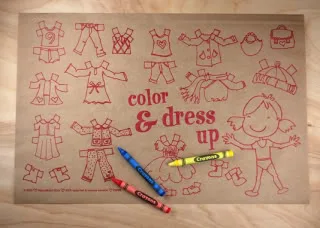 Kids placemats are almost too cute to cover with food