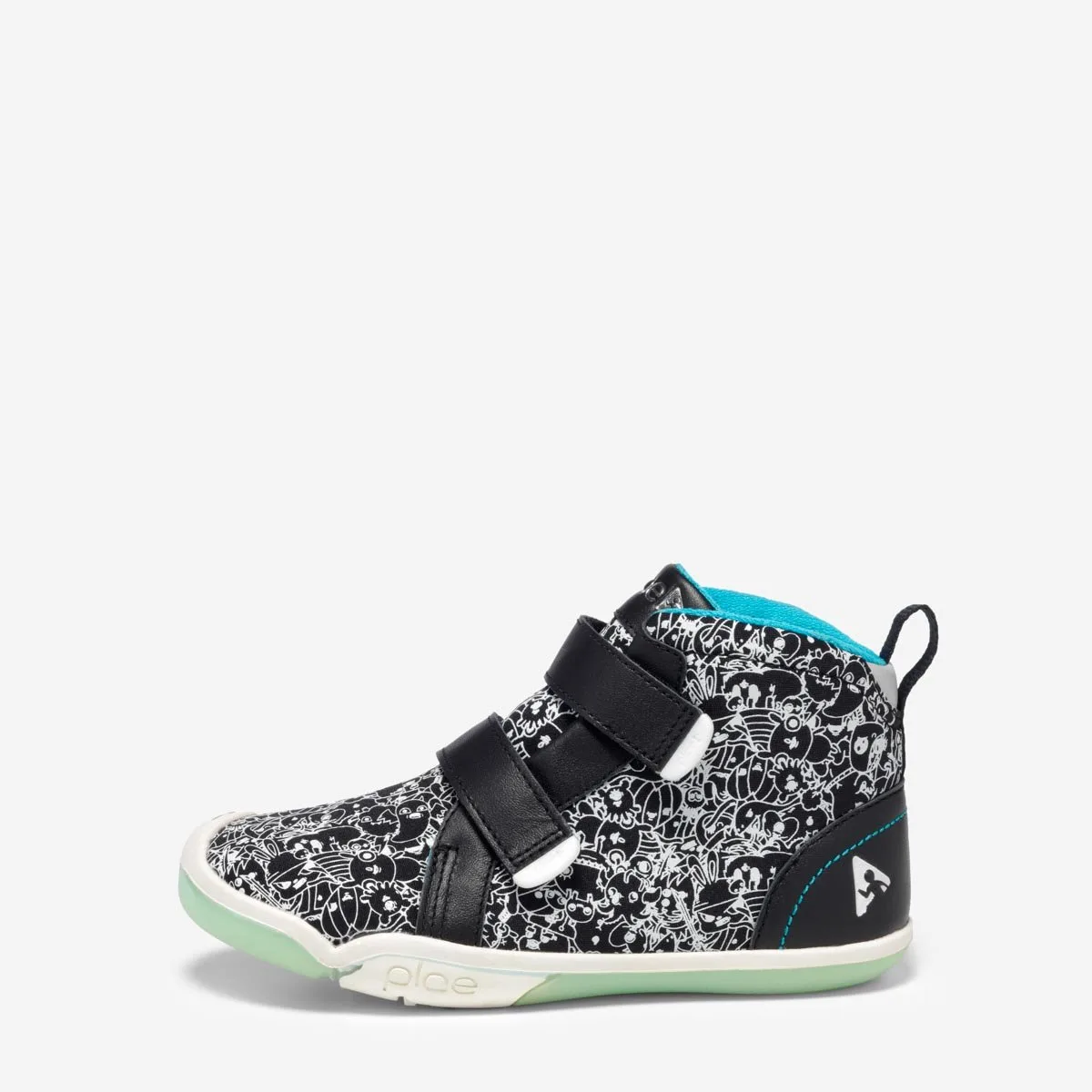 PLAE x Jasper Wong High Tops for kids glow inn the dark
