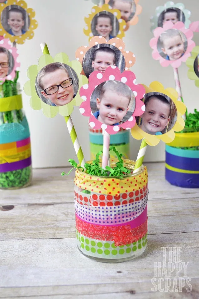 Free printables from How About Orange make this magnet craft a great Mother's Day gift