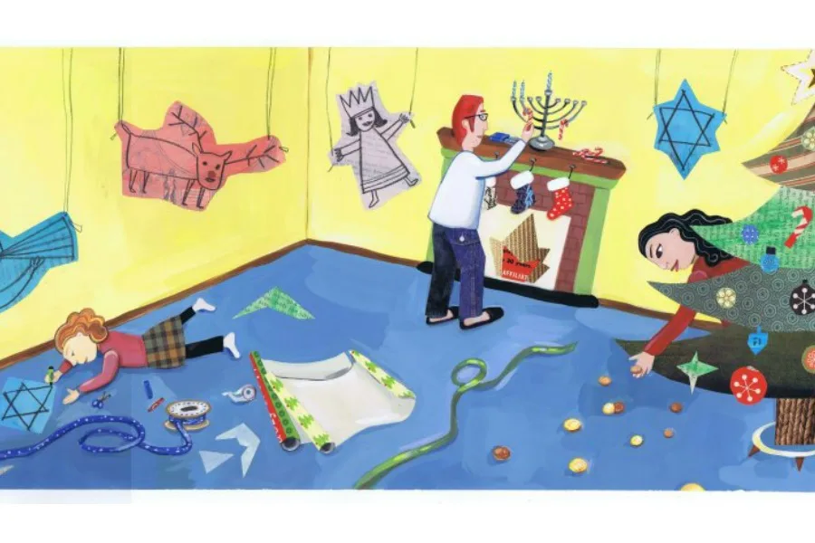 Daddy Christmas Hanukkah Mama children's holiday book by Selina Alko