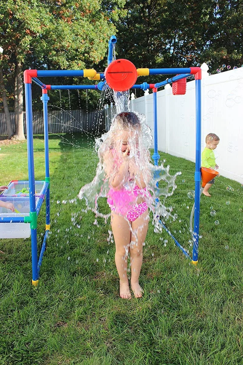 Fun outdoor water toys for kids: The Wet & Wild Light Show sprinkler packs a lot of fun into a small package.