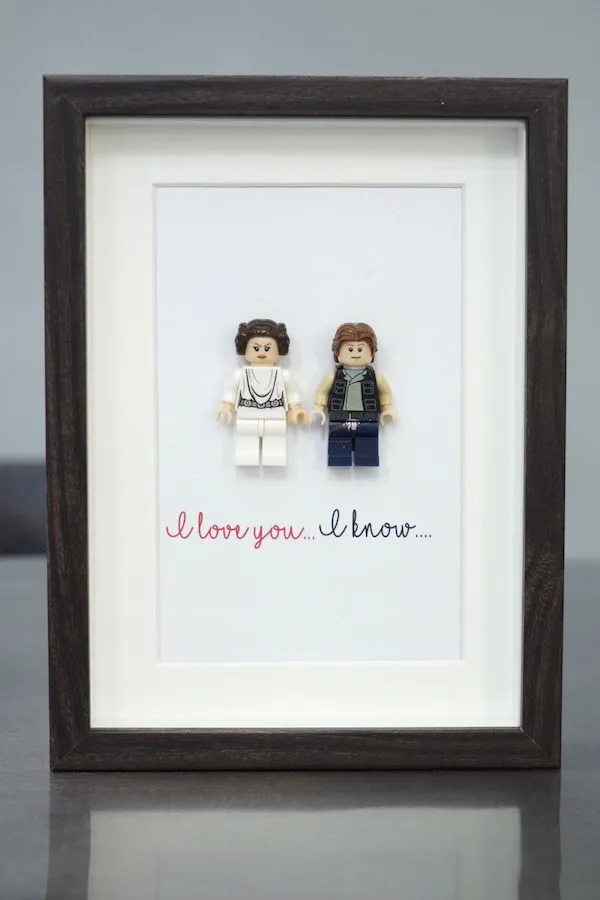 Best Valentine's Day gift from Etsy on Adults: Star Wars Minifig art