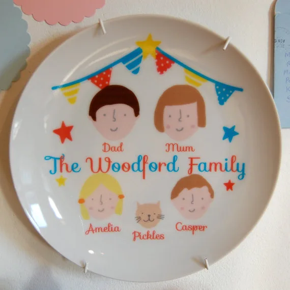 Personalized family plate
