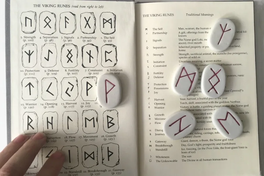 The book of runes: fantastic method of divination for providing guidance, clarity and mindfulness