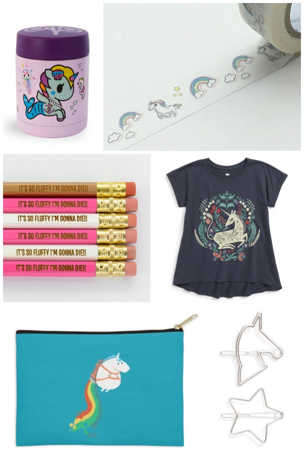 cool unicorn school supplies: lunch packs, pencils, clothing and more | cool mom picks back to school 2017