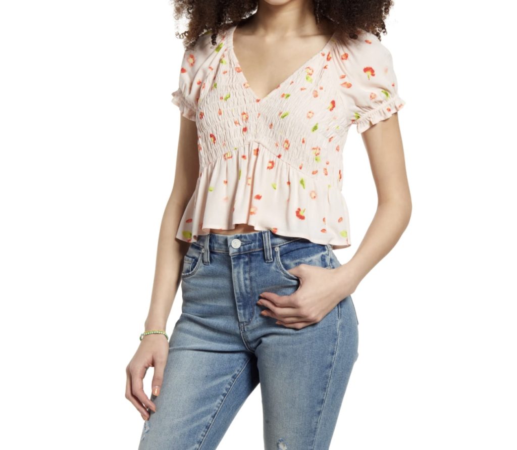 Best crop tops for summer: Babydoll crop top at Nordstrom