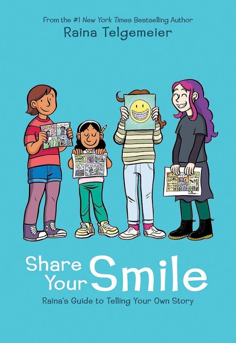 Kids' activity books for summer: Share Your Smile by Raina Telgemeier