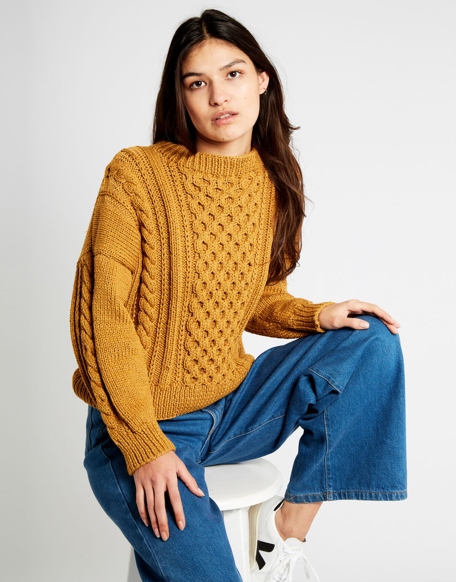 Knitters can now make gorgeous sweaters and scarves from Wool and the Gang's upcycled yarn made in part from plastic bottles -- but it feels soft as cotton