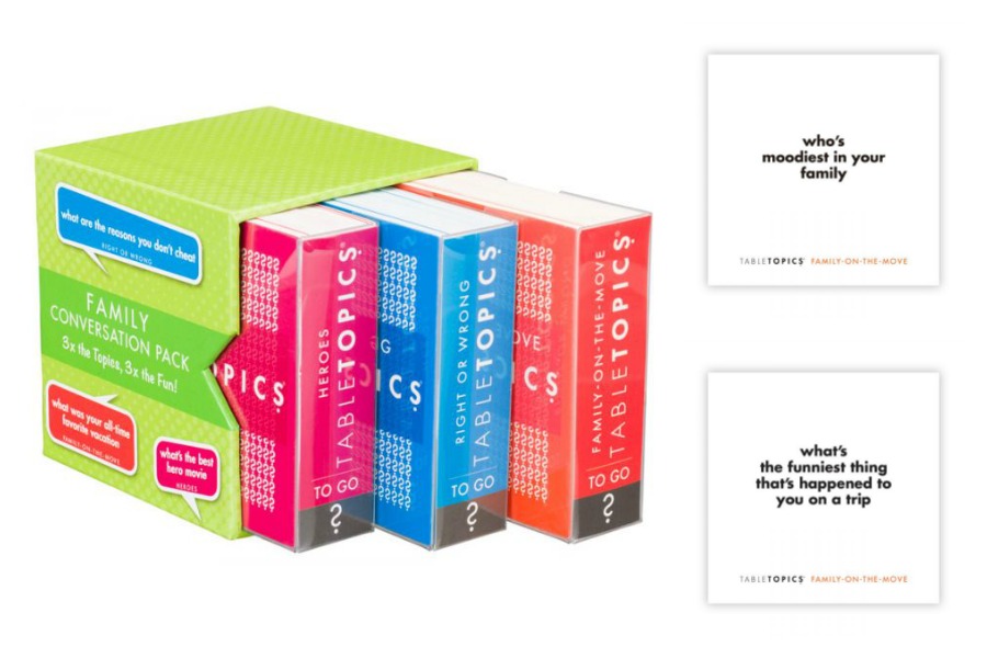 Table Topics: A great way to pass time in the car with kids