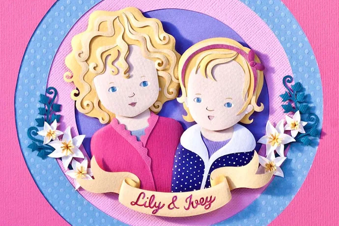 We're in love with the custom paper-cut portraits at Purple Paper People. Gorgeous!