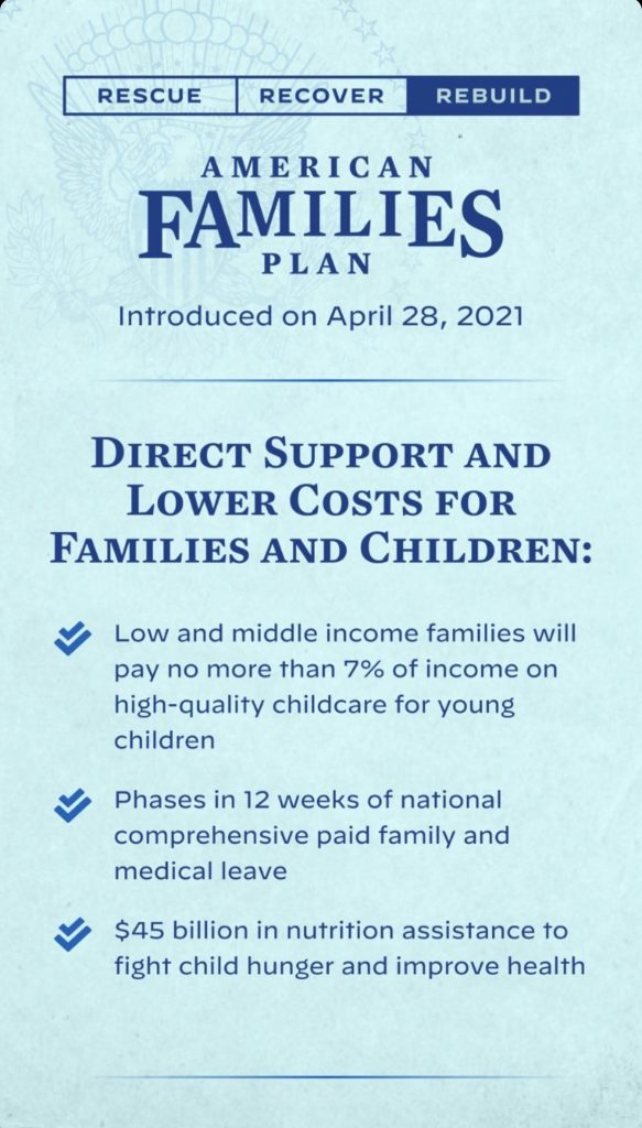 What's in the American families plan: Direct support and lower costs