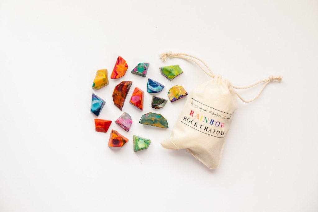 Rainbow rock crayons for kids from Art2TheExtreme
