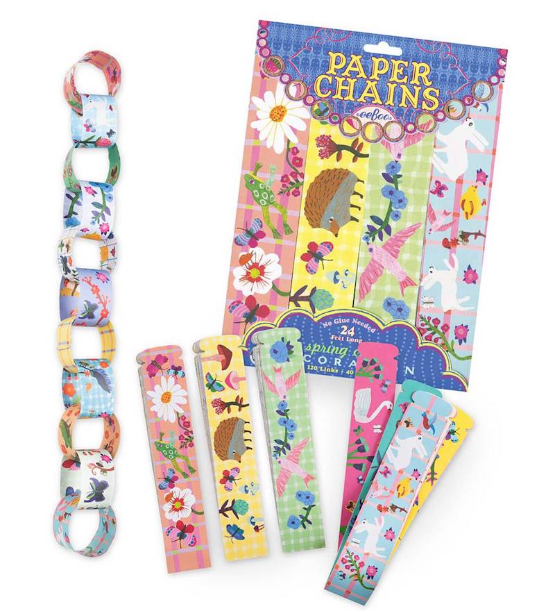 Easter basket ideas under $20: Spring paper chains at Magic Cabin