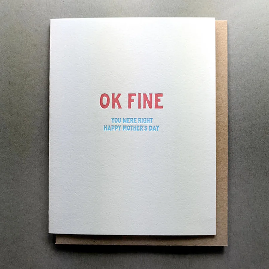 Funny Mother's Day Cards: You Were Right Card