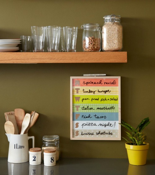 Petit Collage book of crafts: DIY menu board project