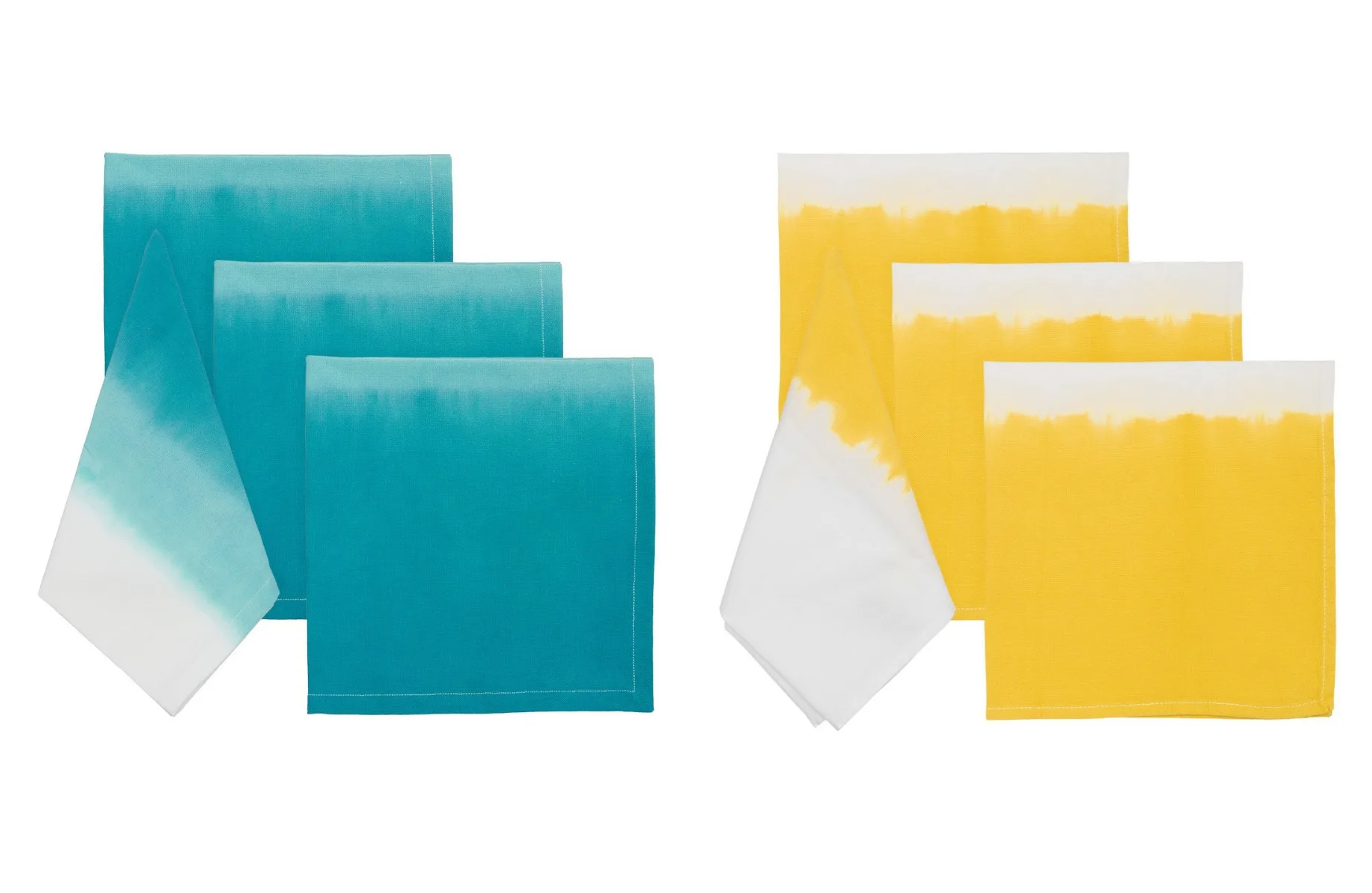 Ombre cloth napkins at NineSpace