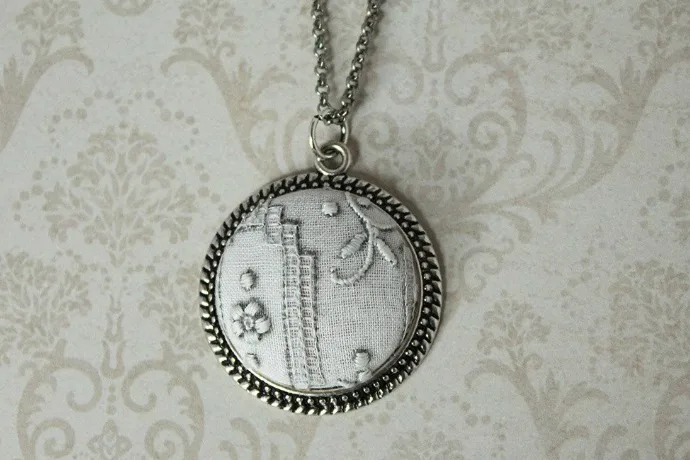 Ceci Leibovitz embroidered lace vintage jewelry