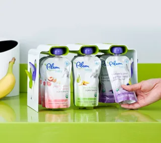Boon + Plum Organics = Baby food pouch organizational zen