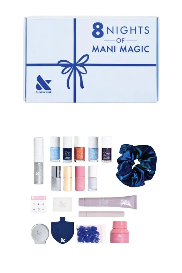Olive & June's 8 Nights of Mani Magic is a great Hanukkah Countdown calendar