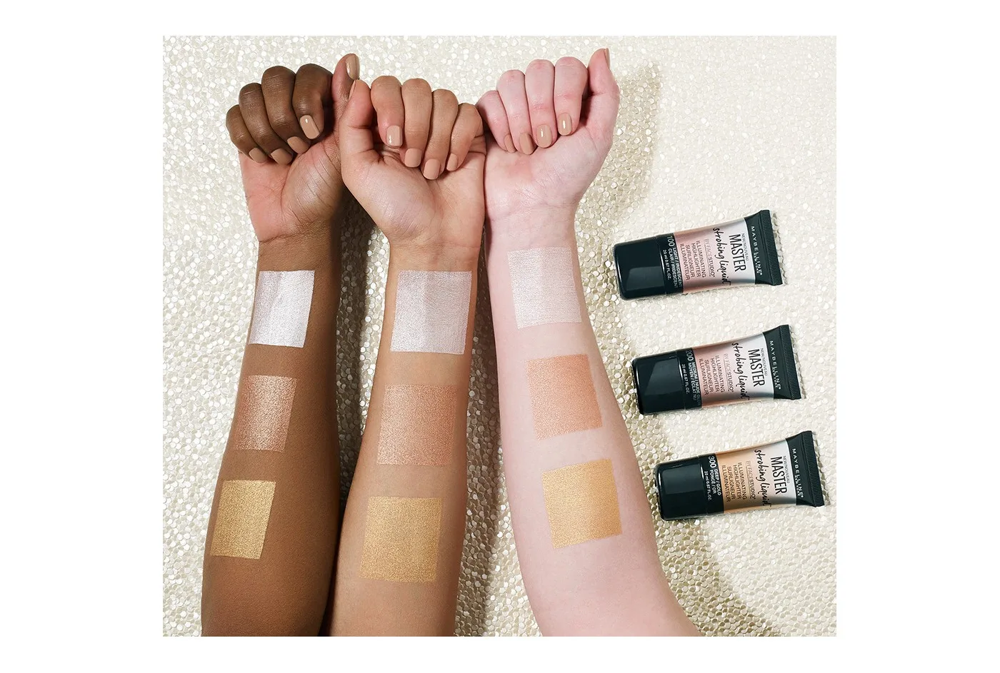 Glowing summer skin tips: Mix a little Maybelline Face Studio Master Strobing Liquid in with your body lotion!