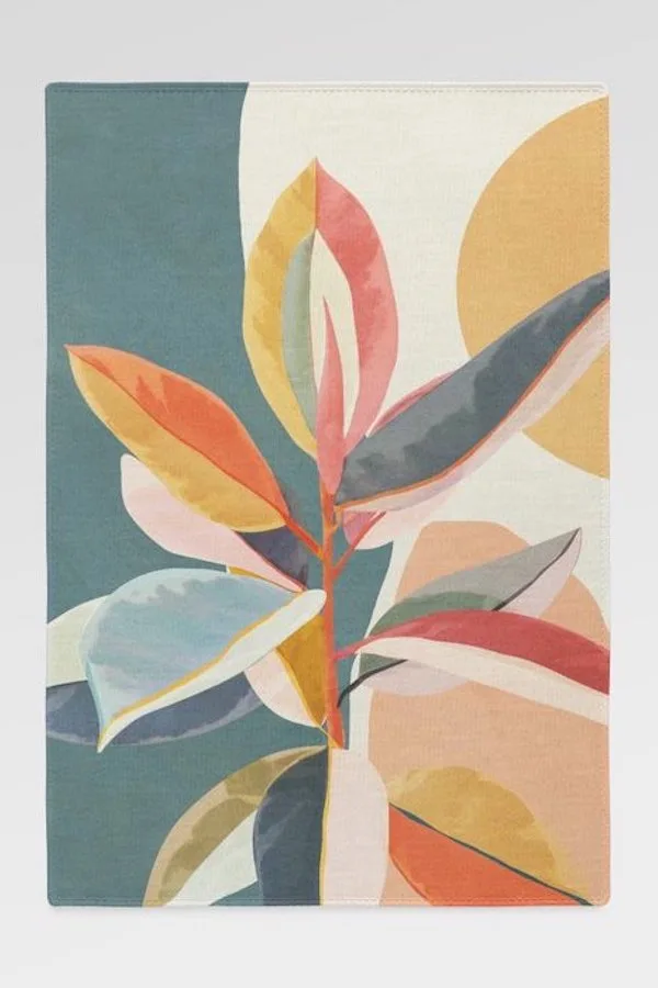 Use an area run like the ones from Society 6 to change the look of a room