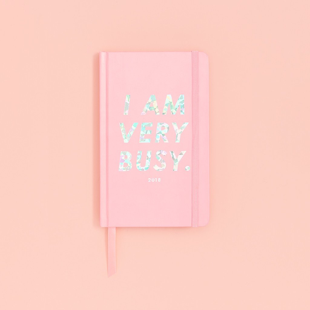 Pretty 2017-18 school year planners: Am Very Busy by Bando. Love!