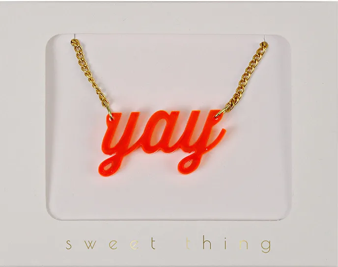 Mood boosting jewelry: YAY at MeriMeri