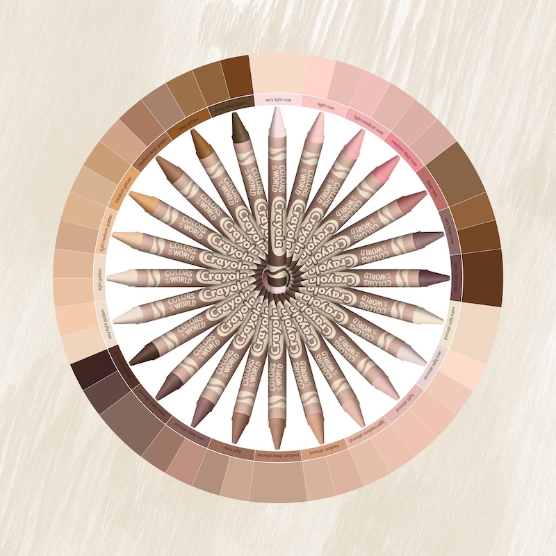 Crayola Colors of the World crayons: 24 gorgeous skin tones developed with the help of one very cool person Crayola Colors of the World crayons: 24 gorgeous skin tones developed with the help of one very cool person