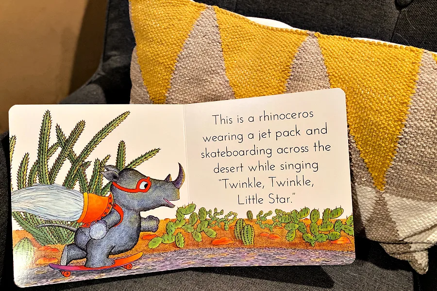 This is a Book of Shapes: The charming new board book that makes learning shapes fun...and funny! (sponsor)