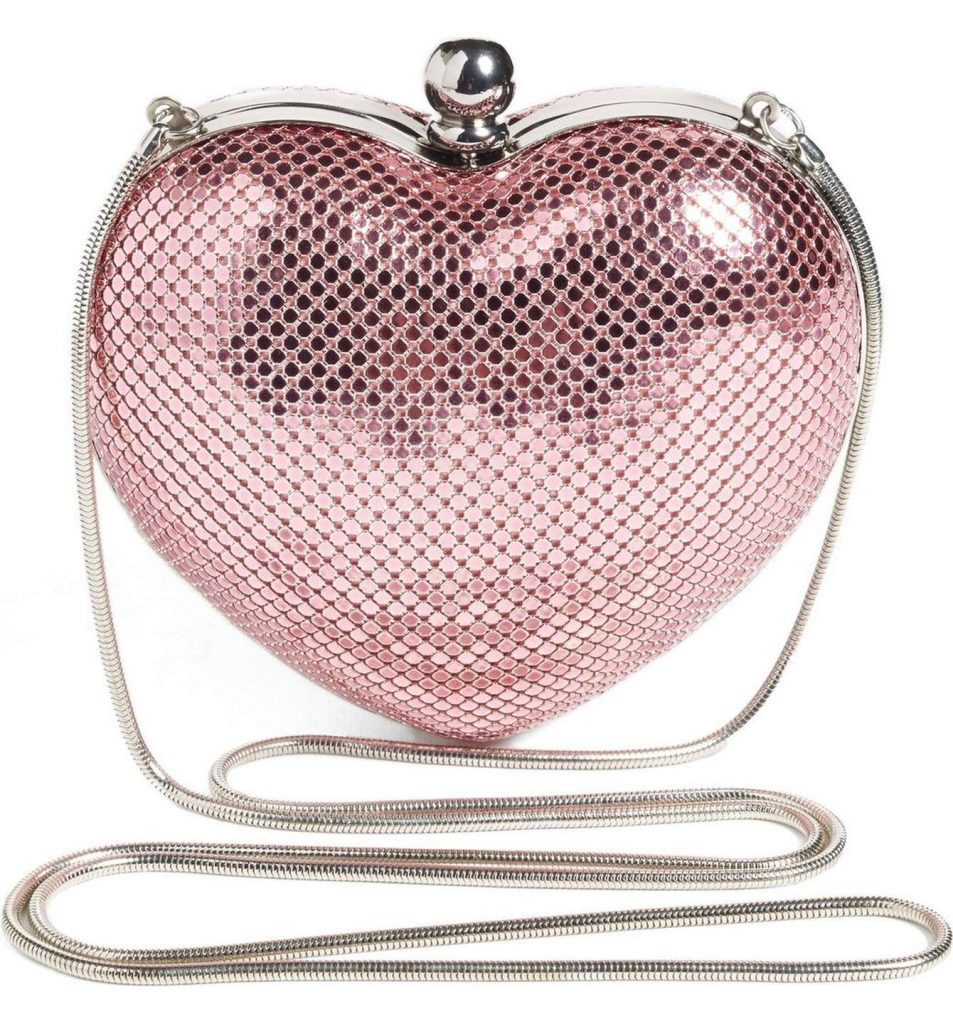 Charity Heart Clutch from Whiting & Davis that supports breast cancer research | Mother's Day gifts that give back | Cool Mom Picks