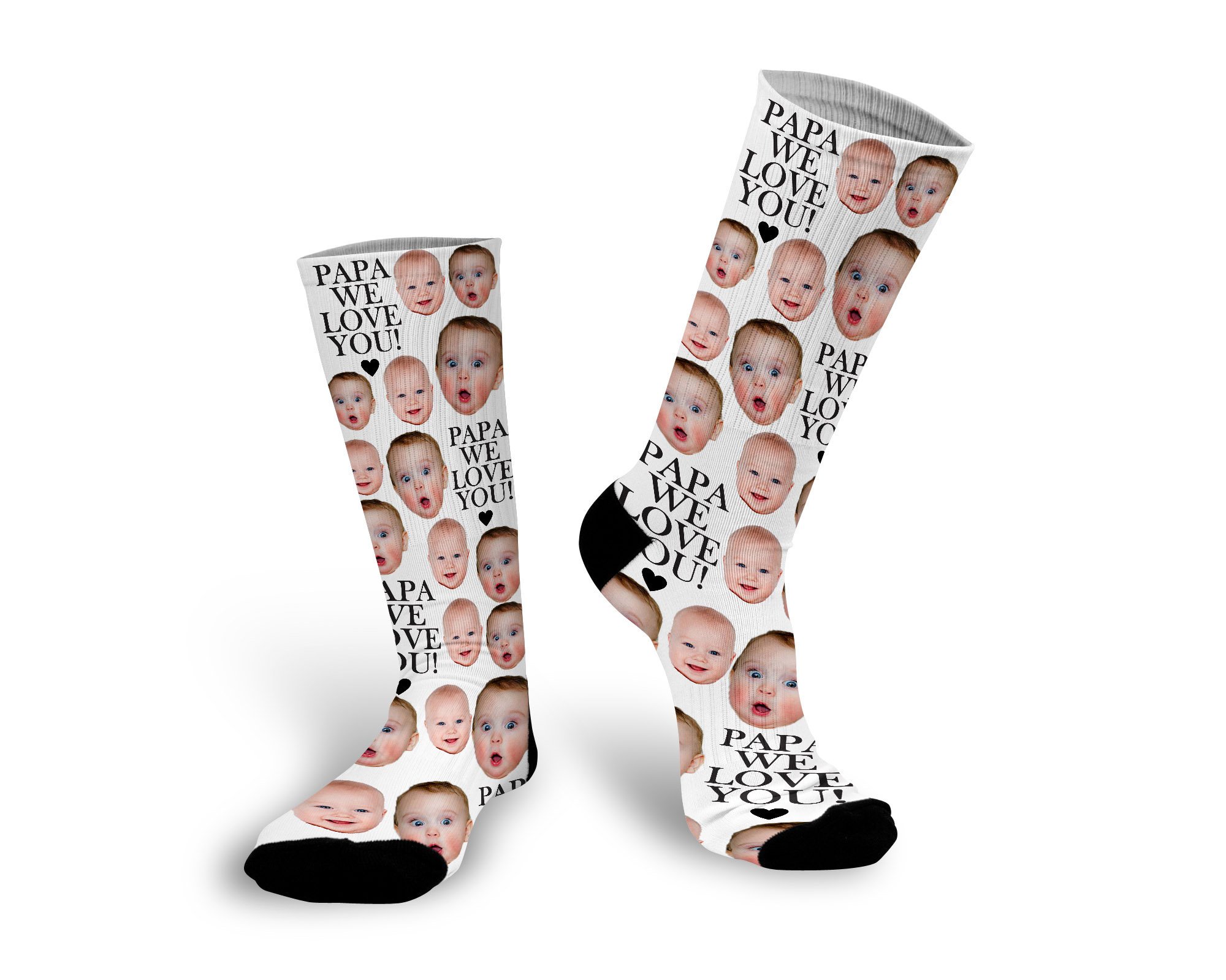Creative photo gifts for Father's Day: Custom Photo Socks | Stamp Out Online