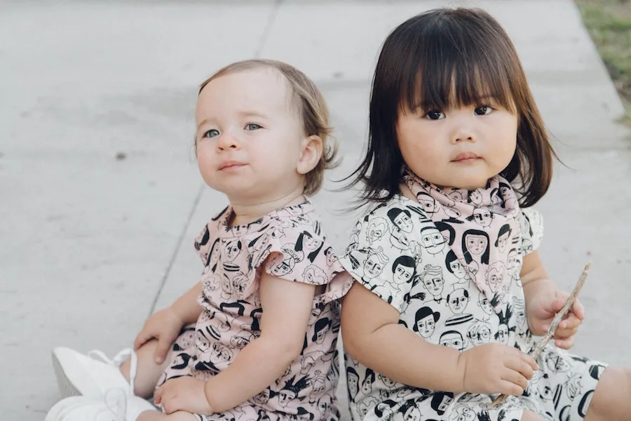 The Artists in History print is featured in Kira Kids' new spring collection