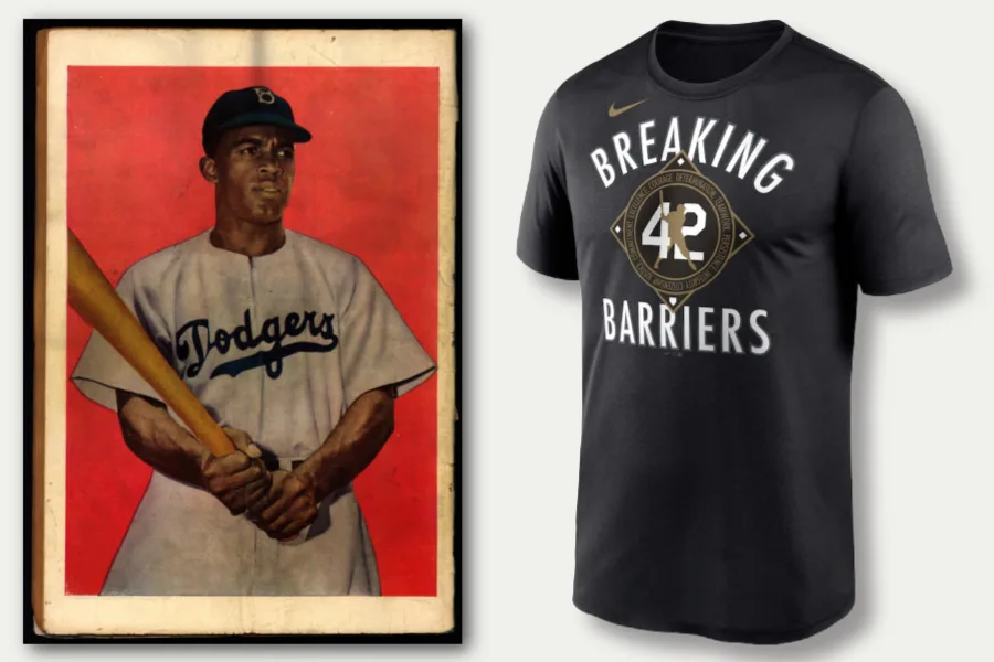 Jackie Robinson Cooperstown commemorative jersey at the MLB Shop