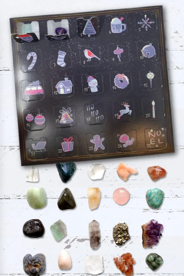 Gem Snow's Advent calendar is perfect for collectors of gems and crystals