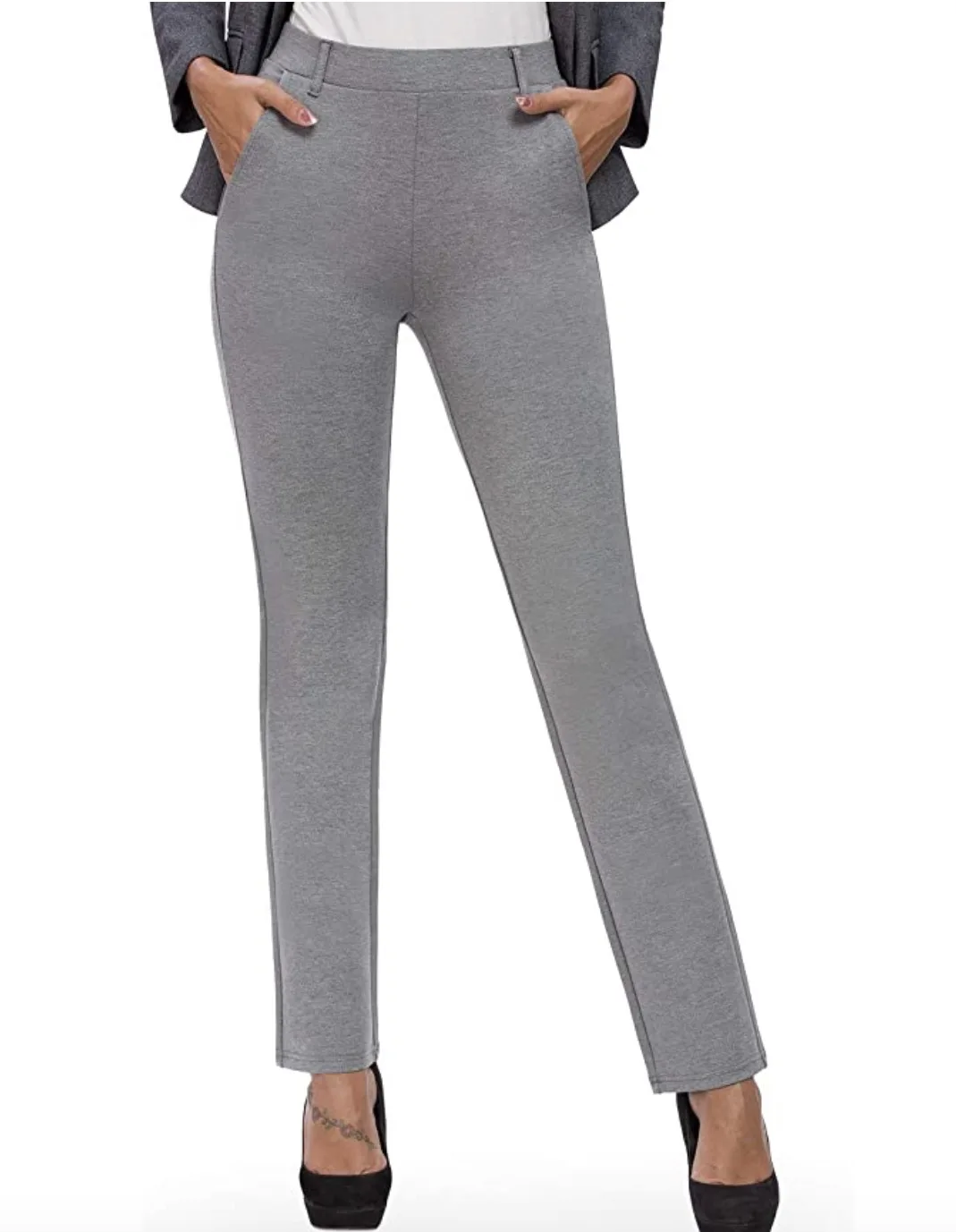 Fancy leggings you can wear as pants: Baman's stretch leg pant