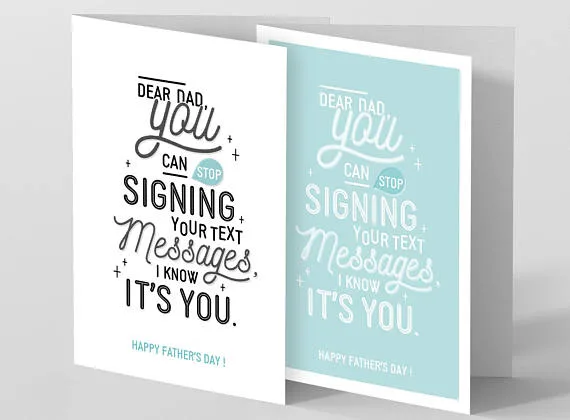 Funny Father’s Day Cards: Happy New Socks Day Card from Lovely Cuppa